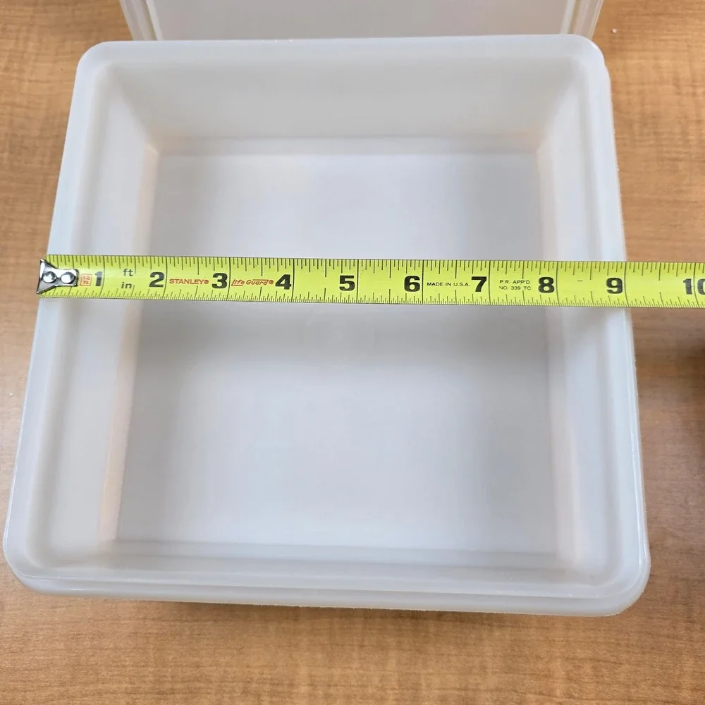 Tupperware Snack Brownie Storage 9x9x3